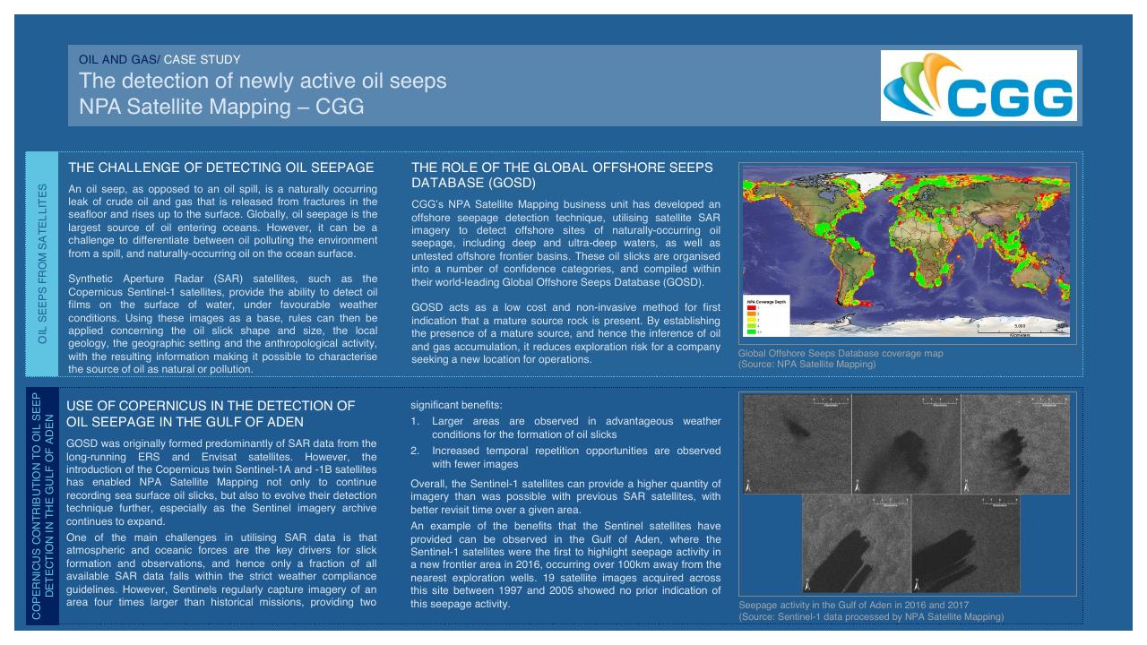 Case Study slide 95 from Copernicus Market Report February 2019 PwC