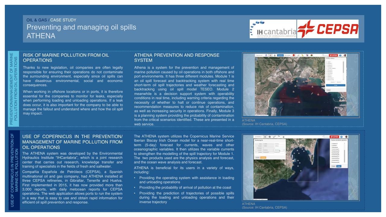 Case Study slide 97 from Copernicus Market Report February 2019 PwC