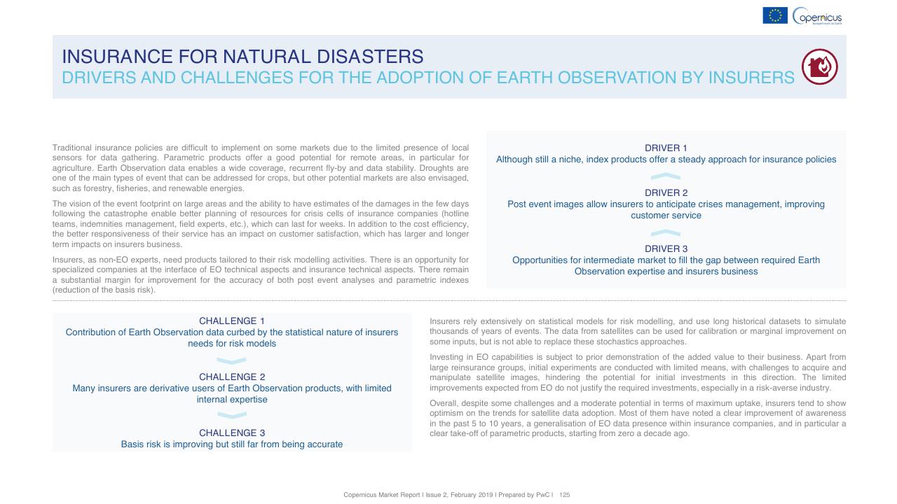 Text slide 125 from Copernicus Market Report February 2019 PwC