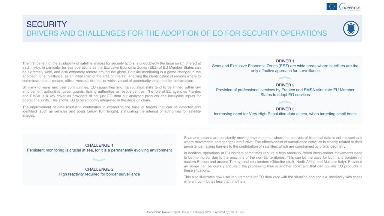 Text slide 145 from Copernicus Market Report February 2019 PwC