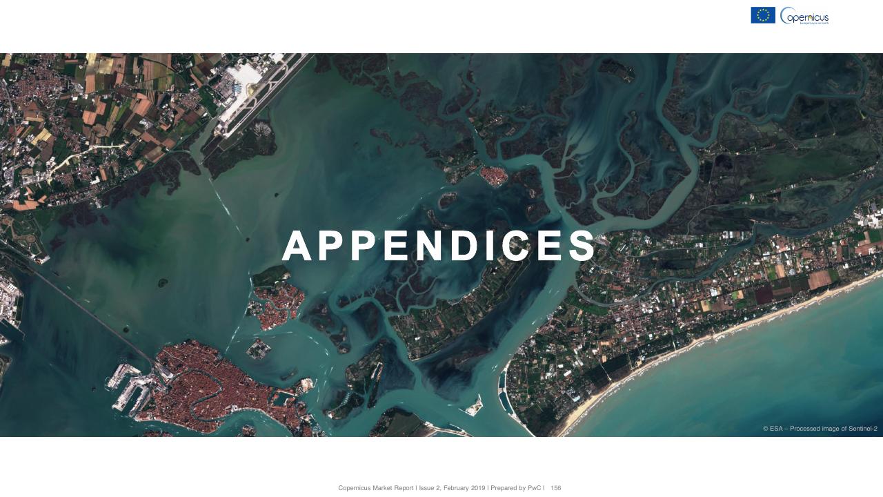 Section Divider slide 156 from Copernicus Market Report February 2019 PwC