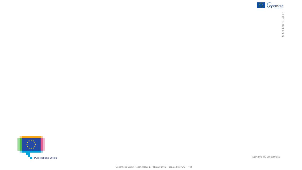 Minimal slide 164 from Copernicus Market Report February 2019 PwC
