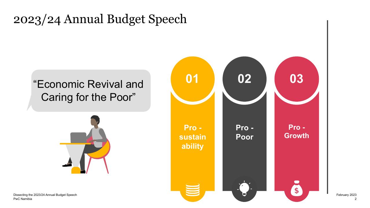 Process slide 2 from Dissecting The 2023_24 Annual Budget Speech PwC