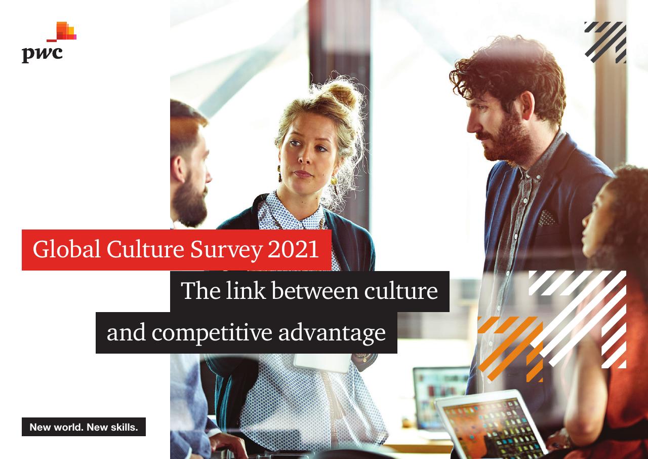 Global Culture Survey 2021 PwC consulting deck cover