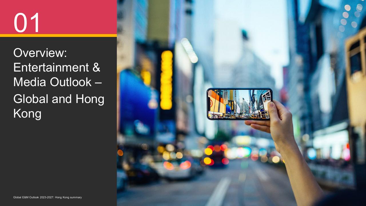 Section Divider slide 3 from Global Entertainment Media Outlook_ 2023 2027_ Hong Kong Summary PwC