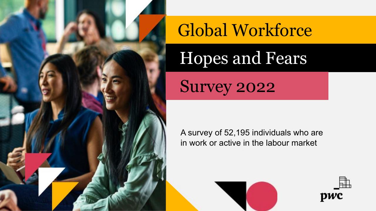 Global Workforce Hopes And Fears Survey 2022 PwC consulting deck cover