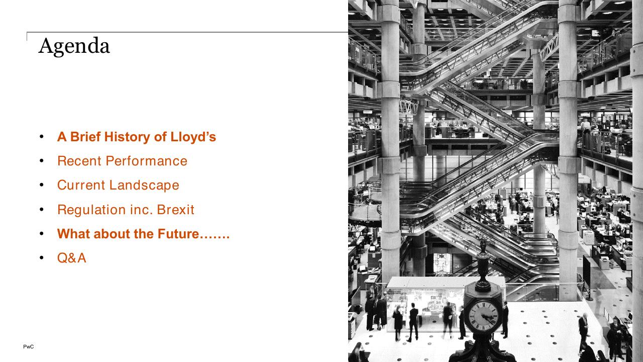 Agenda slide 3 from Lloyds And Bermuda PwC