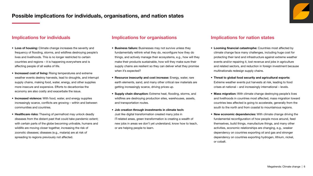 Comparison slide 6 from Megatrends Five Global Shifts Reshaping The World We Live In PwC