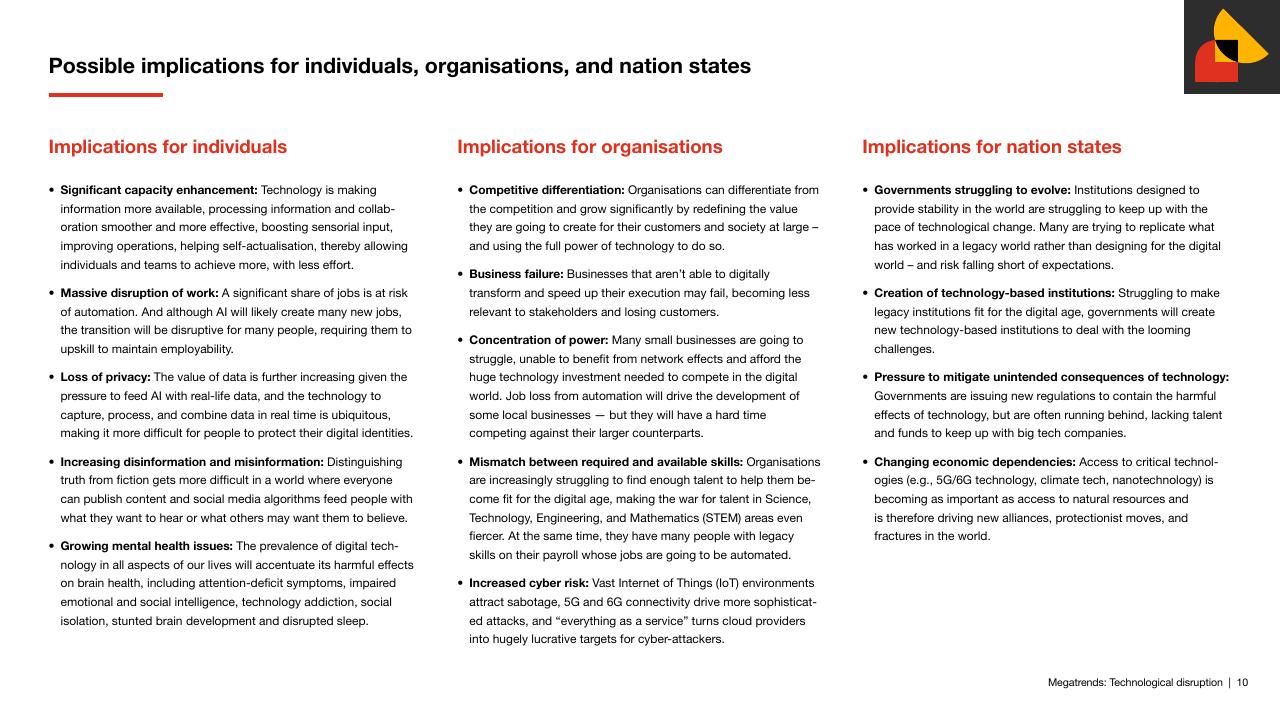 Comparison slide 10 from Megatrends Five Global Shifts Reshaping The World We Live In PwC