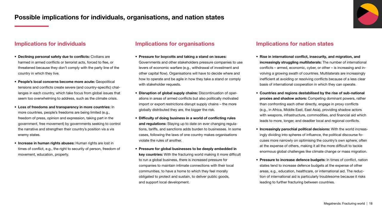 Comparison slide 18 from Megatrends Five Global Shifts Reshaping The World We Live In PwC