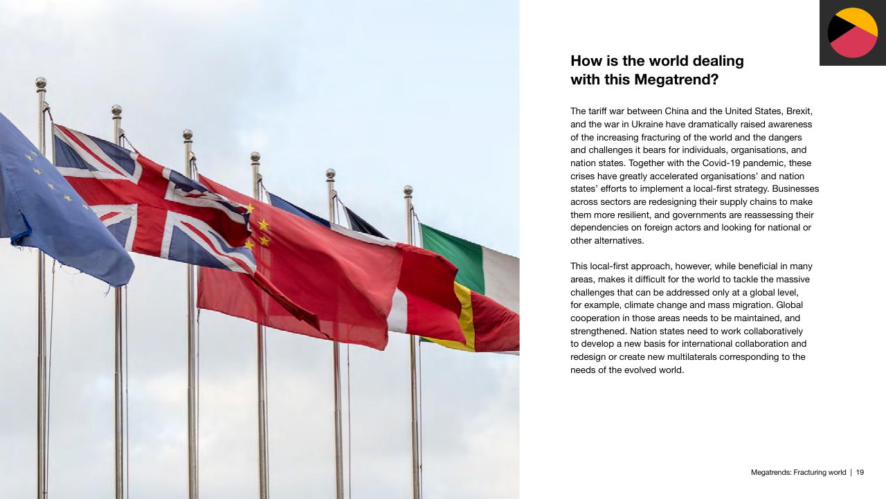 Text slide 19 from Megatrends Five Global Shifts Reshaping The World We Live In PwC