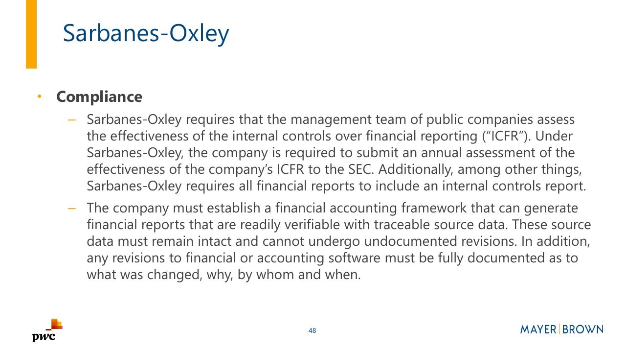 Text slide 48 from Merging With A Spac Preparing For Life As A Public Company PwC