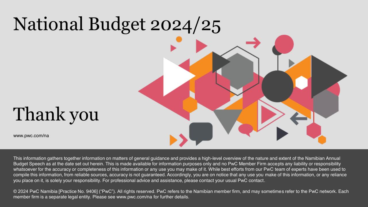 Cover slide 25 from National Budget 2024_25 For Our Humanity_ Now_s The Time To Work Together PwC