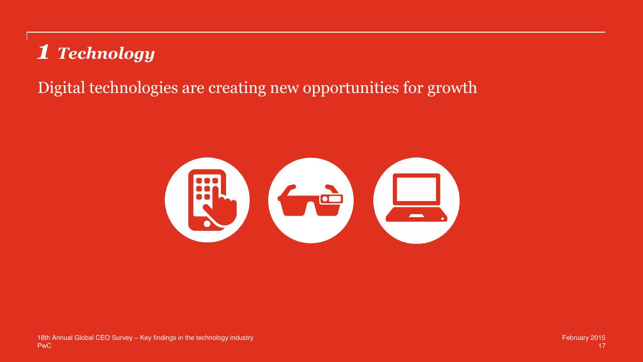 Section Divider slide 17 from One Global Village Technology Industry Key Findings
