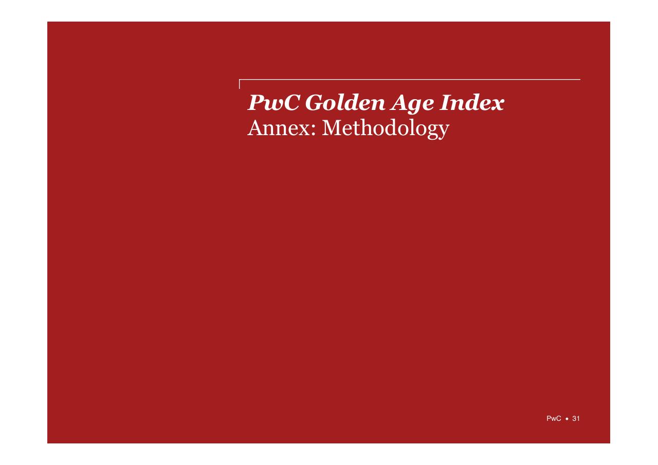 Section Divider slide 31 from PwC Golden Age Index How Well Are Oecd Economies Adapting To An Older Workforce_