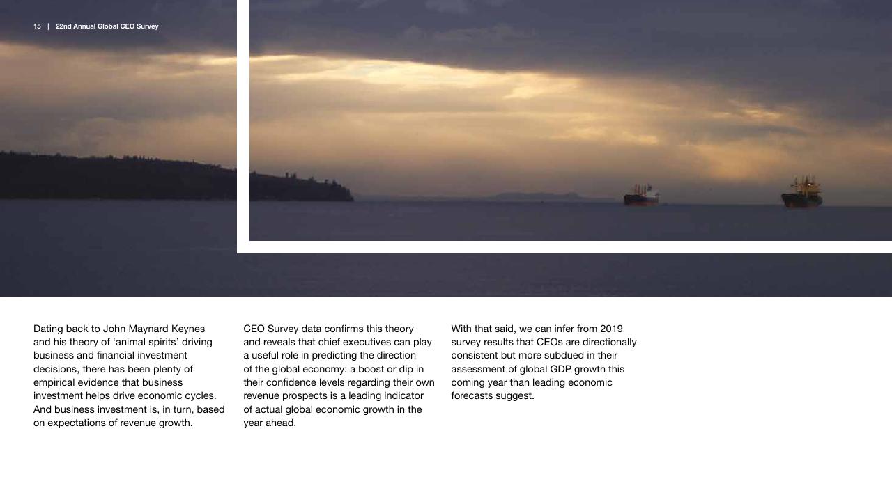 Text slide 15 from Pwc_s 22nd Annual Global CEO Survey PwC