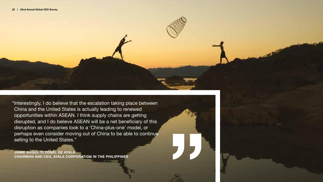 Quote slide 22 from Pwc_s 22nd Annual Global CEO Survey PwC