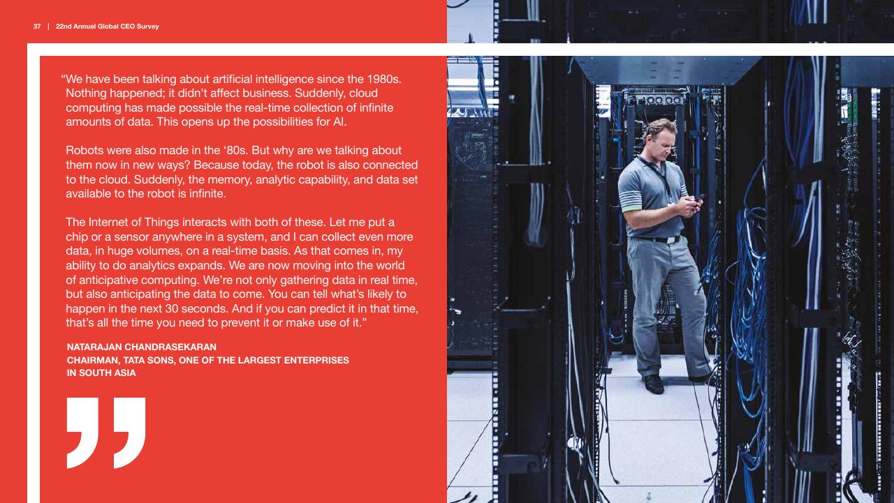 Quote slide 37 from Pwc_s 22nd Annual Global CEO Survey PwC