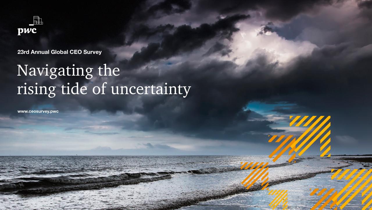 Pwc_s 23rd Annual Global CEO Survey PwC consulting deck cover