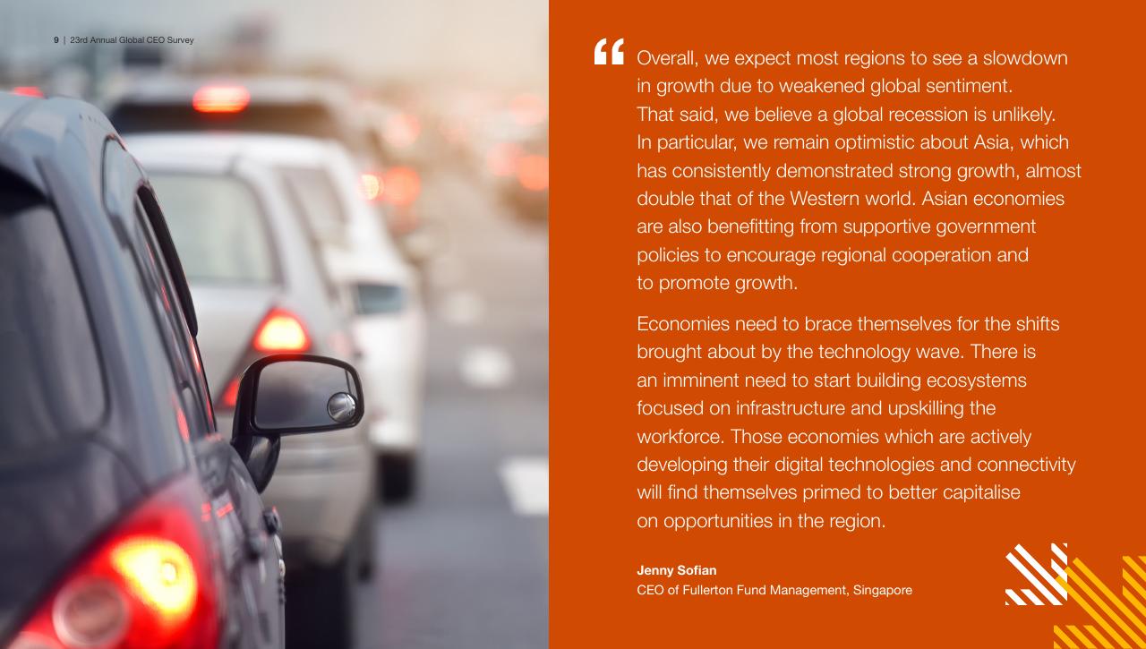 Quote slide 9 from Pwc_s 23rd Annual Global CEO Survey PwC