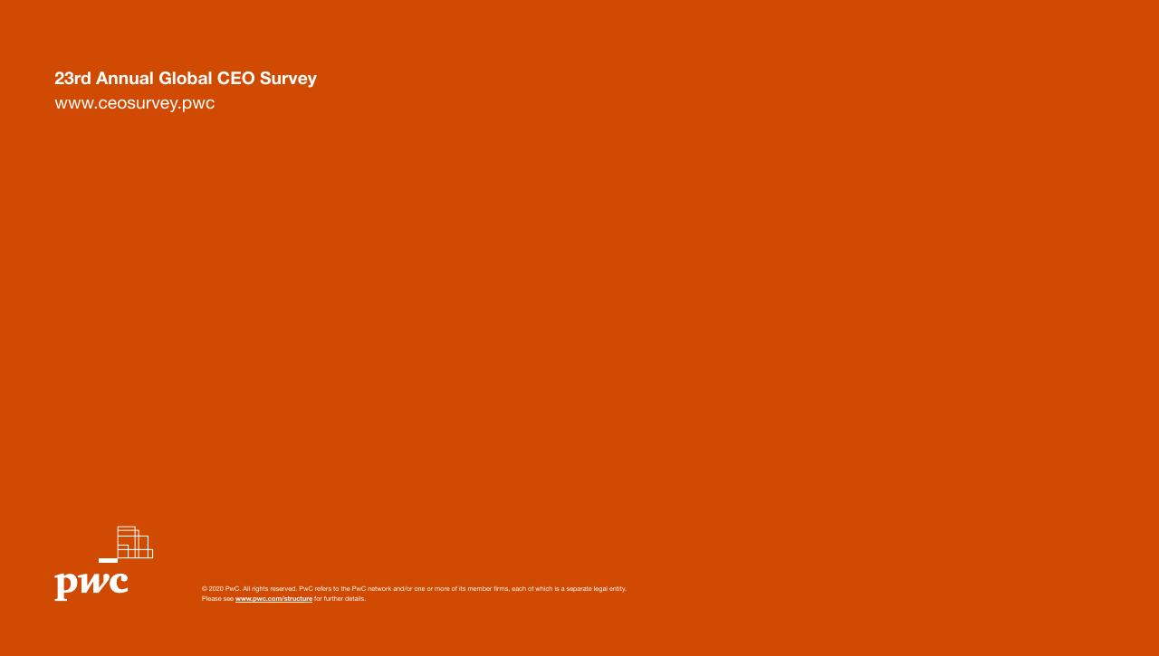 Cover slide 49 from Pwc_s 23rd Annual Global CEO Survey PwC