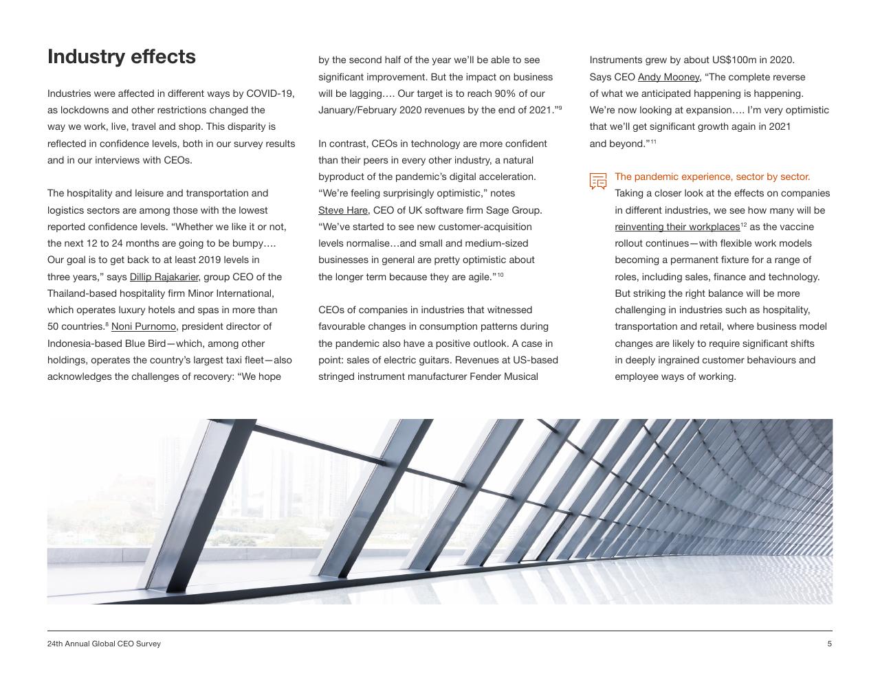 Text slide 5 from Pwc_s 24th Annual Global CEO Survey PwC