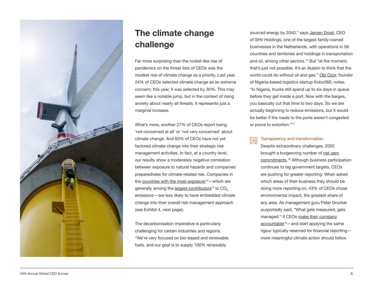 Text slide 8 from Pwc_s 24th Annual Global CEO Survey PwC