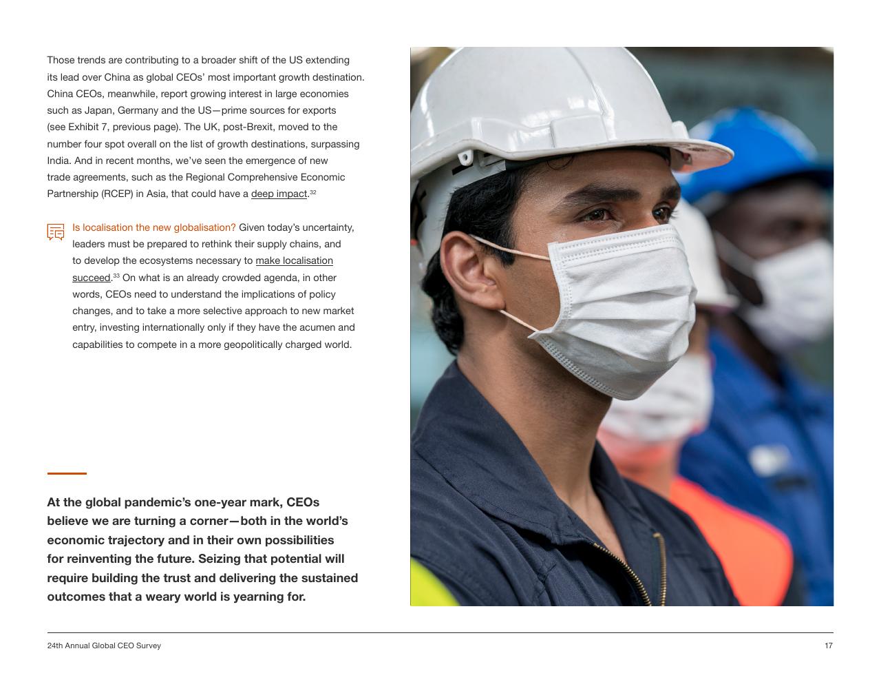 Text slide 17 from Pwc_s 24th Annual Global CEO Survey PwC