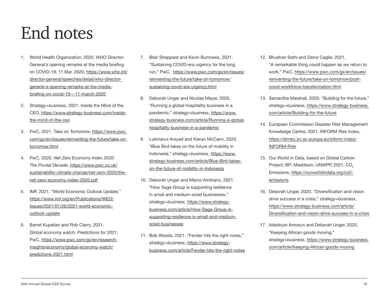 Text slide 19 from Pwc_s 24th Annual Global CEO Survey PwC