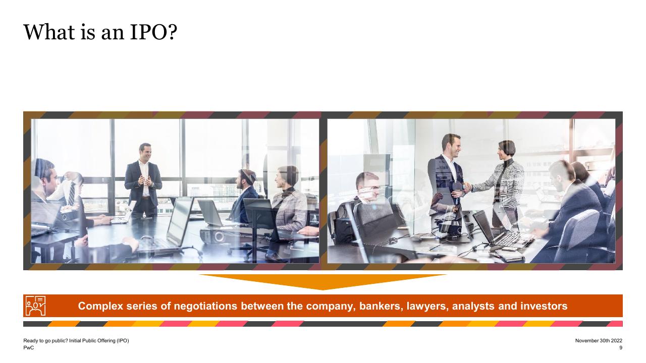 Text slide 9 from Ready To Go Public_ Initial Public Offering Ipo PwC
