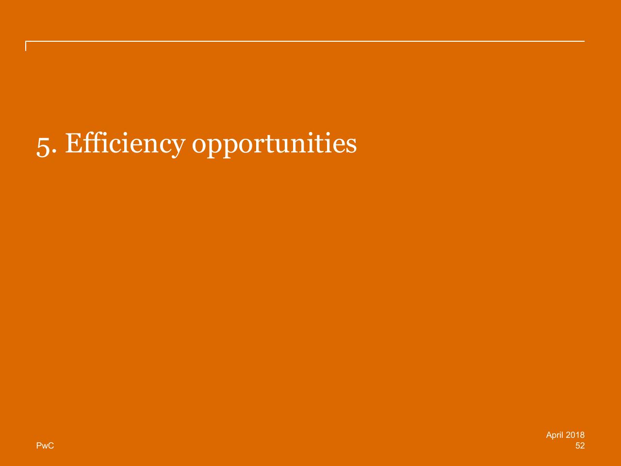 Section Divider slide 52 from Review Of Efficiency Of The Operation Of The Federal Courts PwC