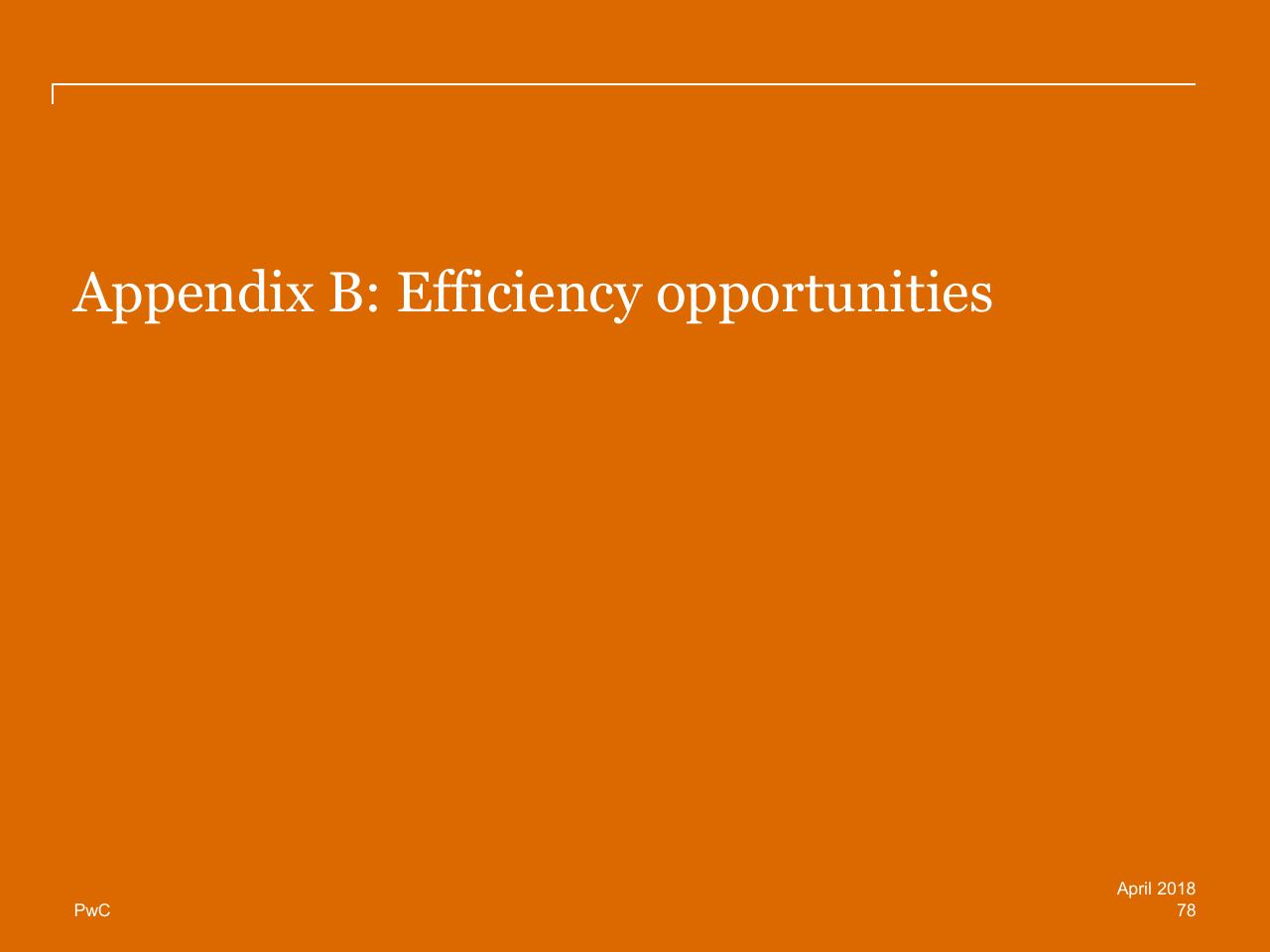 Section Divider slide 78 from Review Of Efficiency Of The Operation Of The Federal Courts PwC