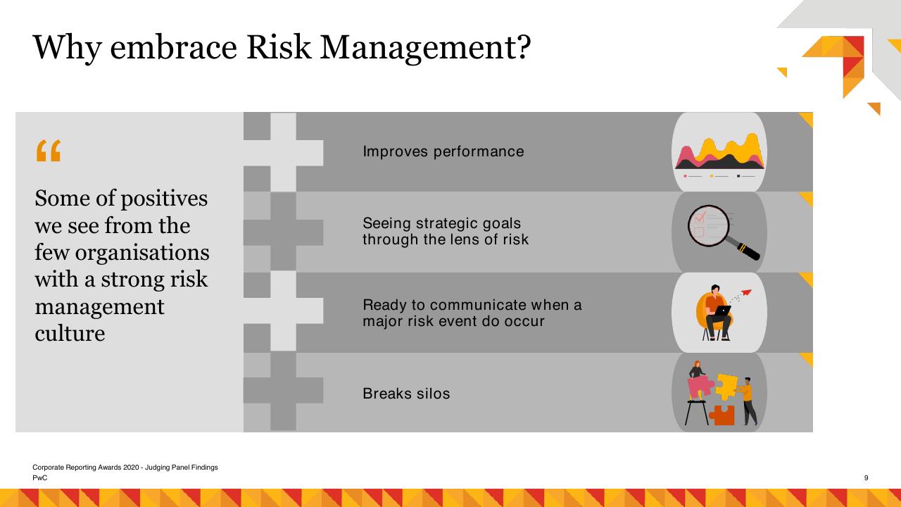 Text slide 9 from Risk Management As A Catalyst For Growth PwC