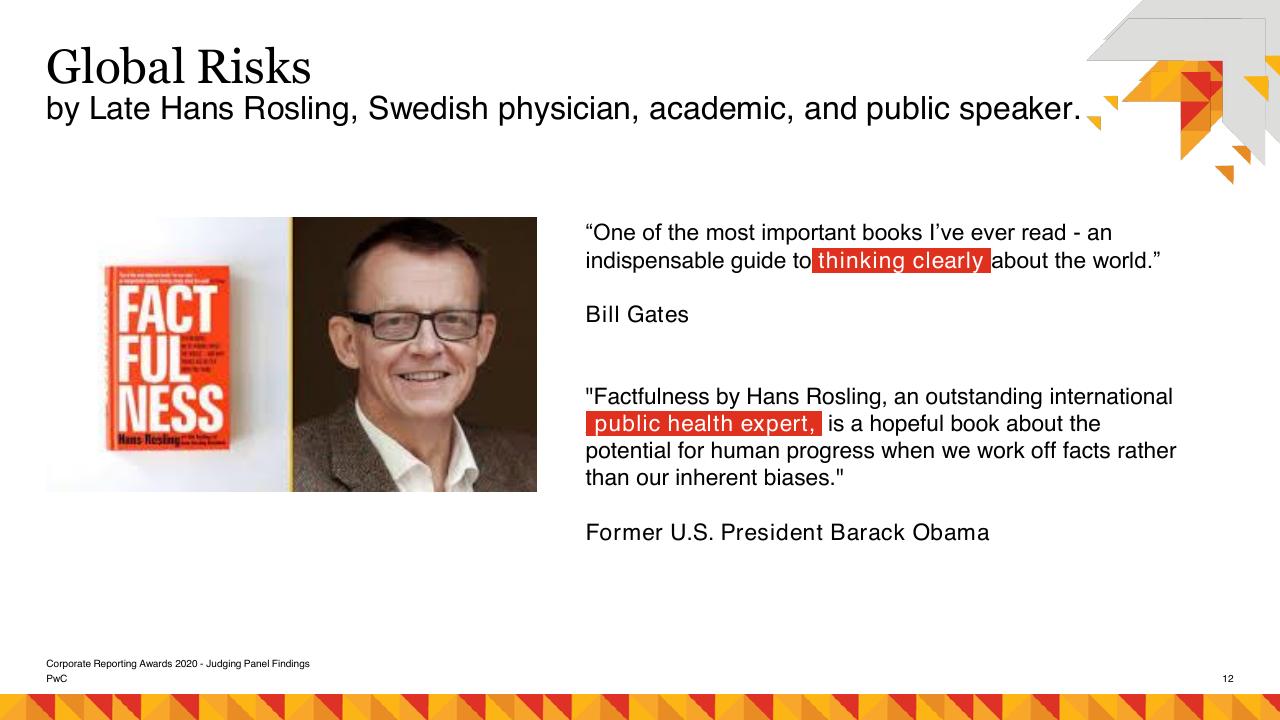 Quote slide 12 from Risk Management As A Catalyst For Growth PwC