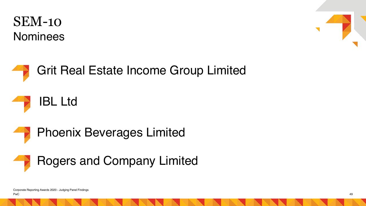Text slide 49 from Risk Management As A Catalyst For Growth PwC