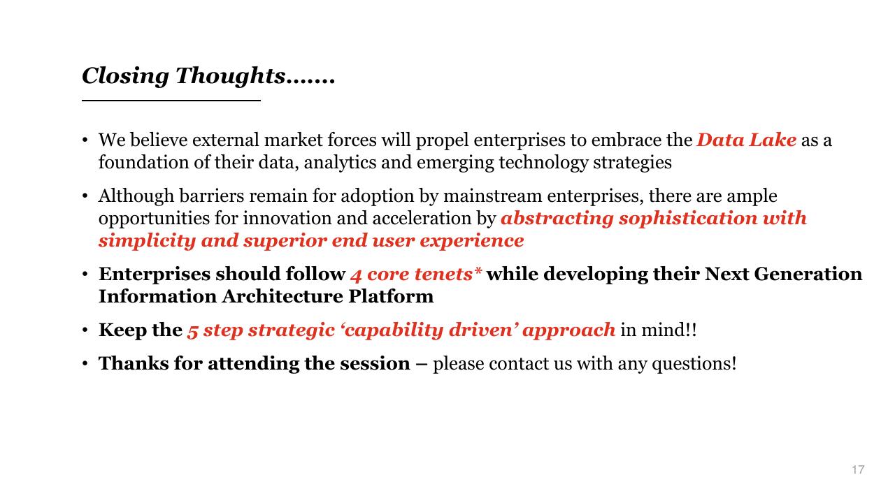 Text slide 17 from The Future Of Apache Hadoop An Enterprise Architecture View
