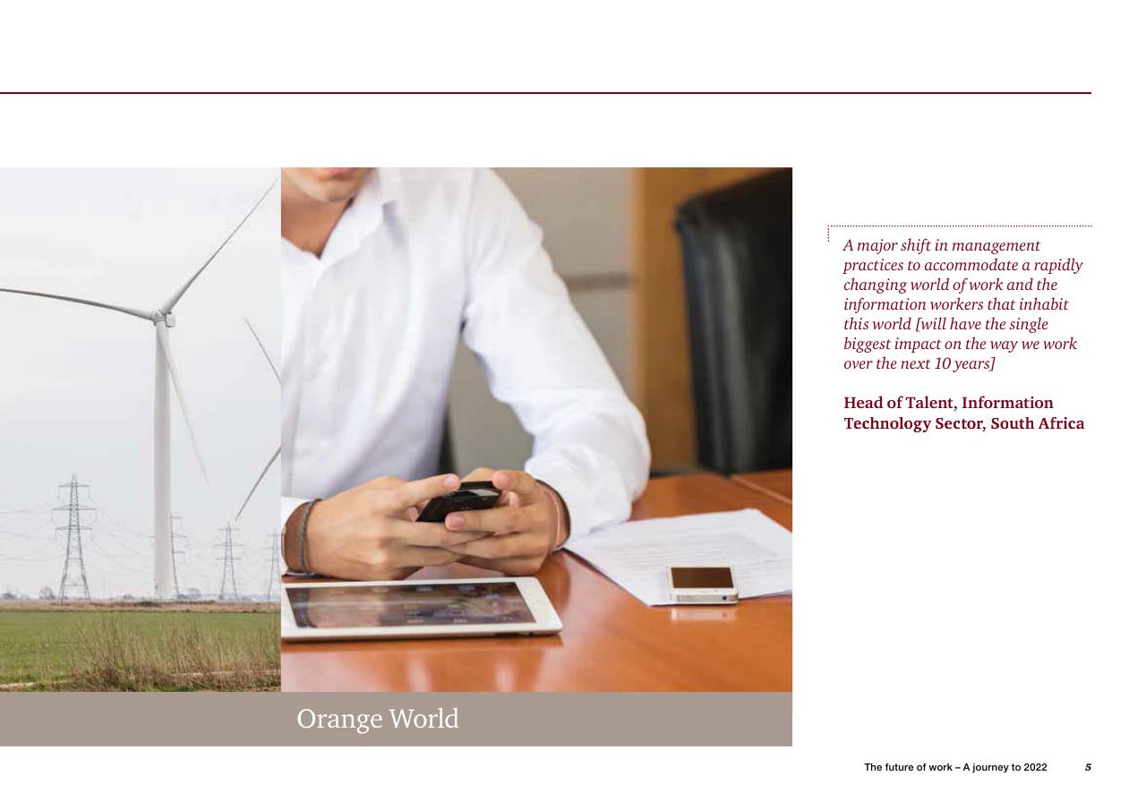 Quote slide 7 from The Future Of Work A Journey To 2022 PwC