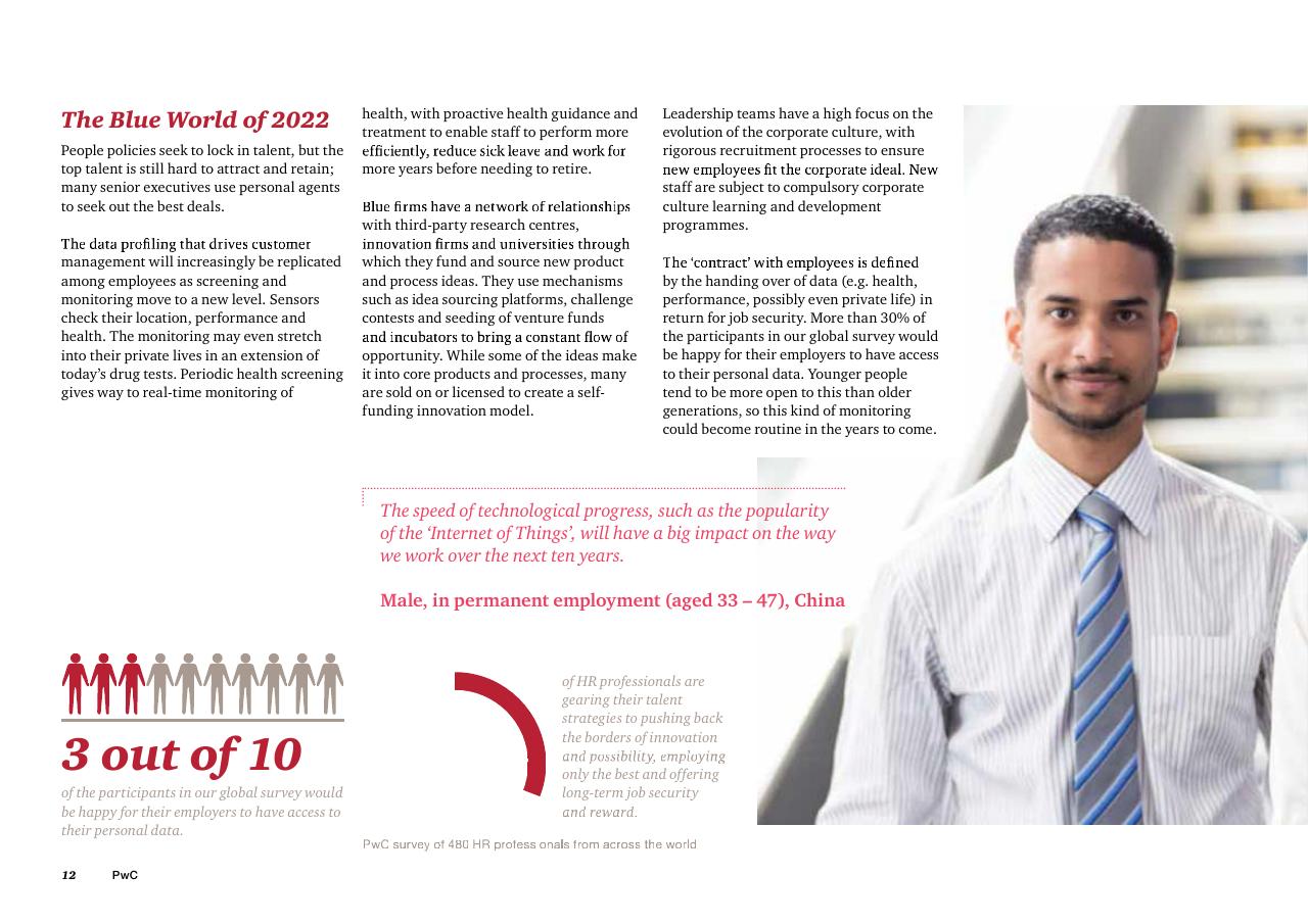 Text slide 14 from The Future Of Work A Journey To 2022 PwC