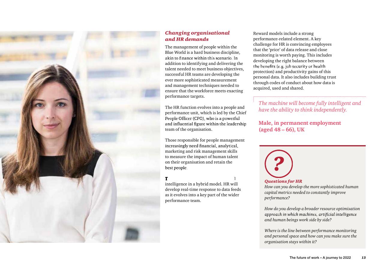 Text slide 15 from The Future Of Work A Journey To 2022 PwC