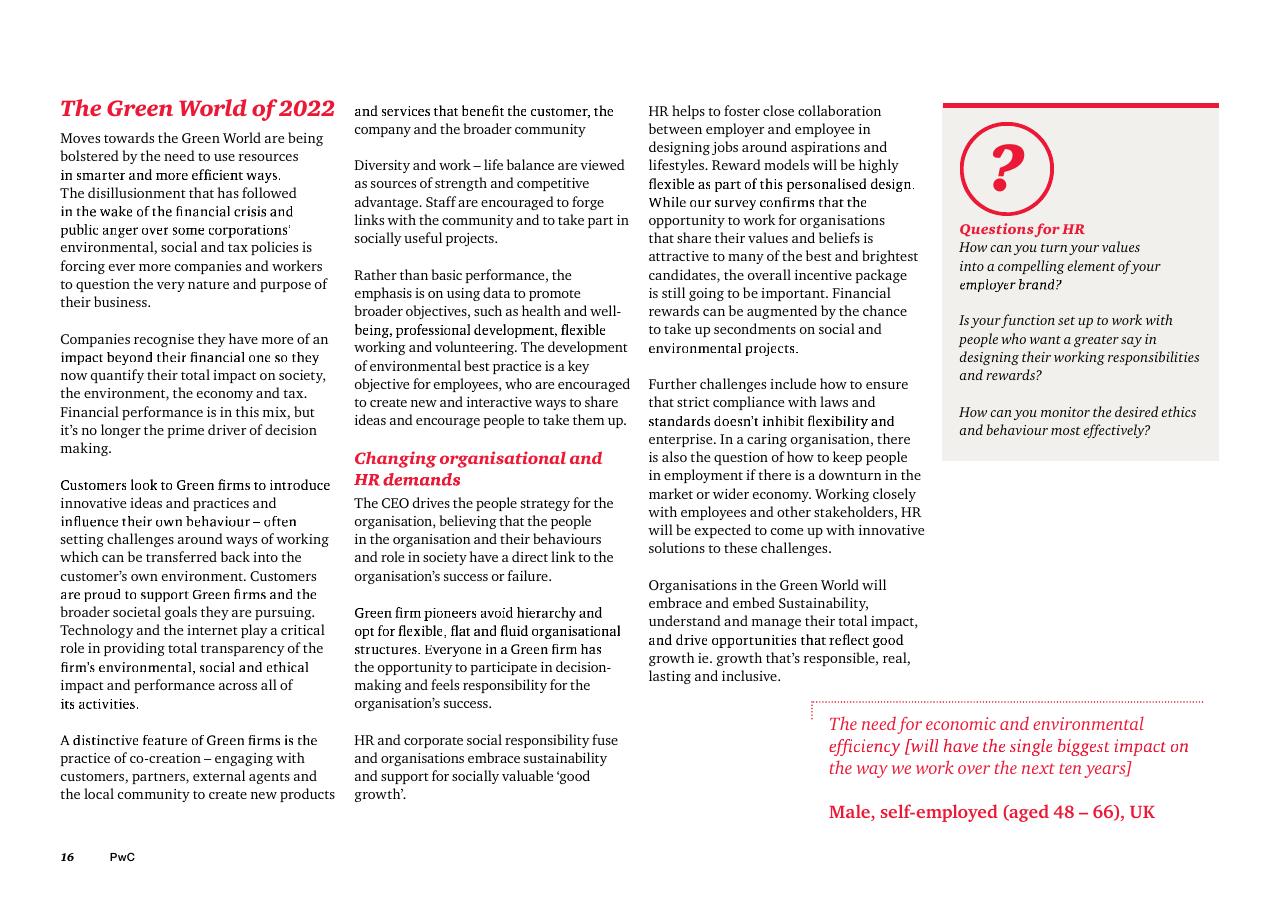 Text slide 18 from The Future Of Work A Journey To 2022 PwC