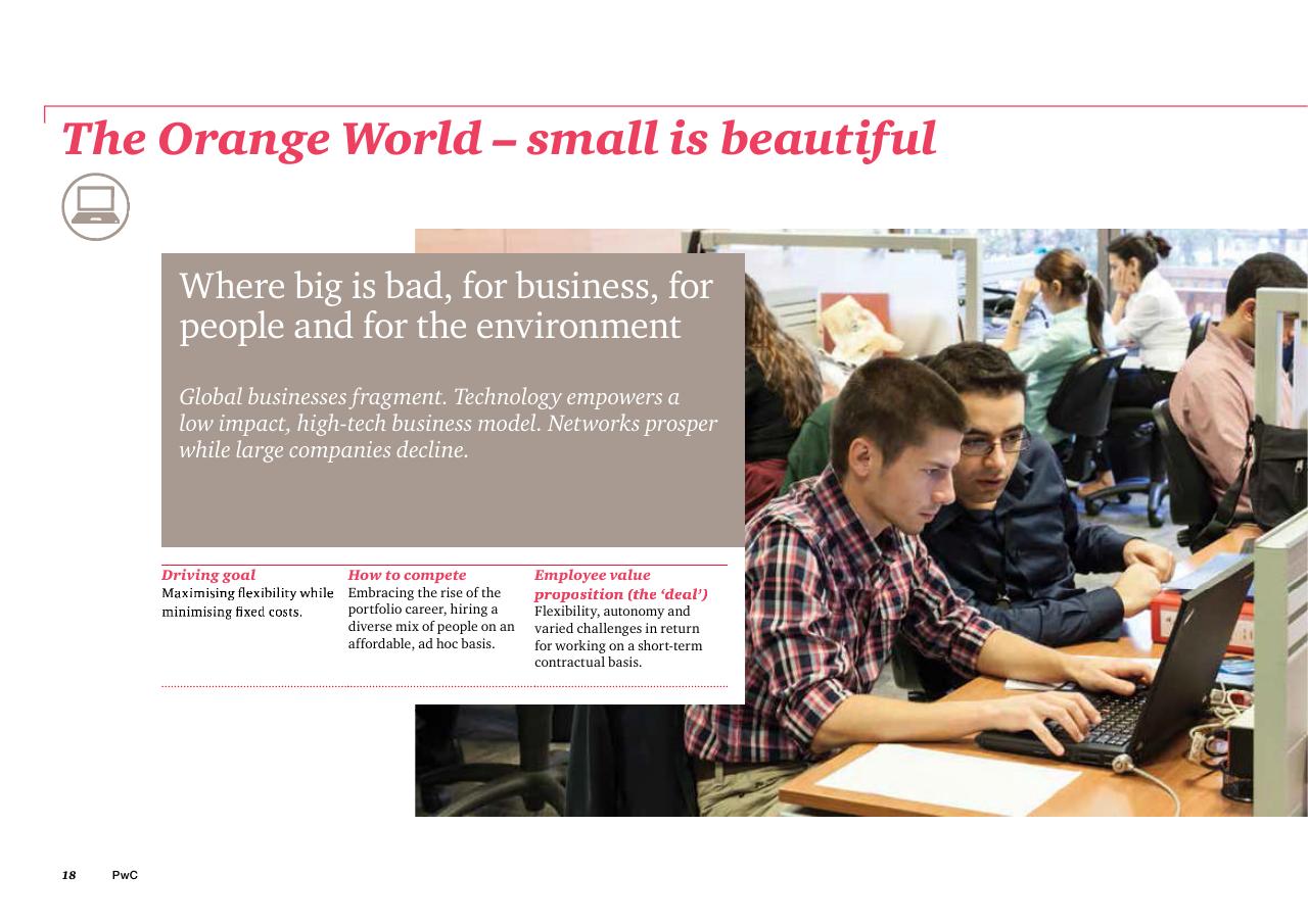 Text slide 20 from The Future Of Work A Journey To 2022 PwC