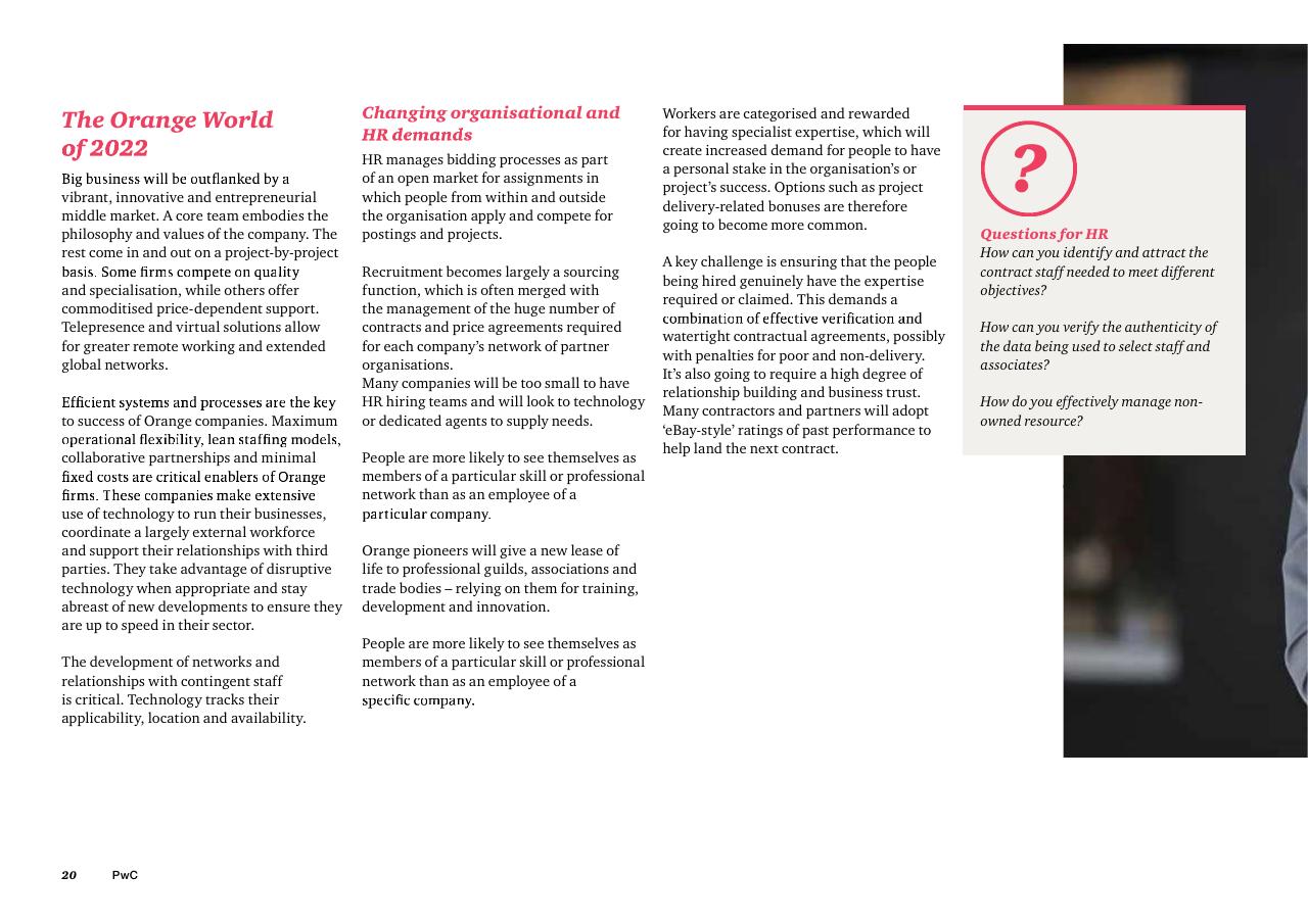 Text slide 22 from The Future Of Work A Journey To 2022 PwC