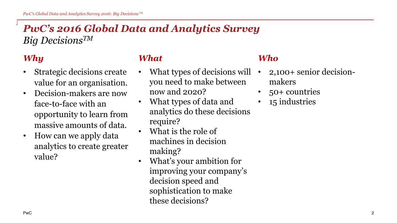Text slide 2 from The Power Of Analytics For Better And Faster Decisions