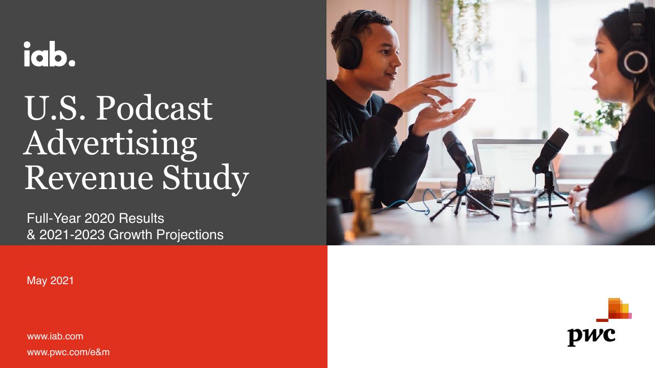 US Podcast Advertising Revenue Study Pwc1 consulting deck cover