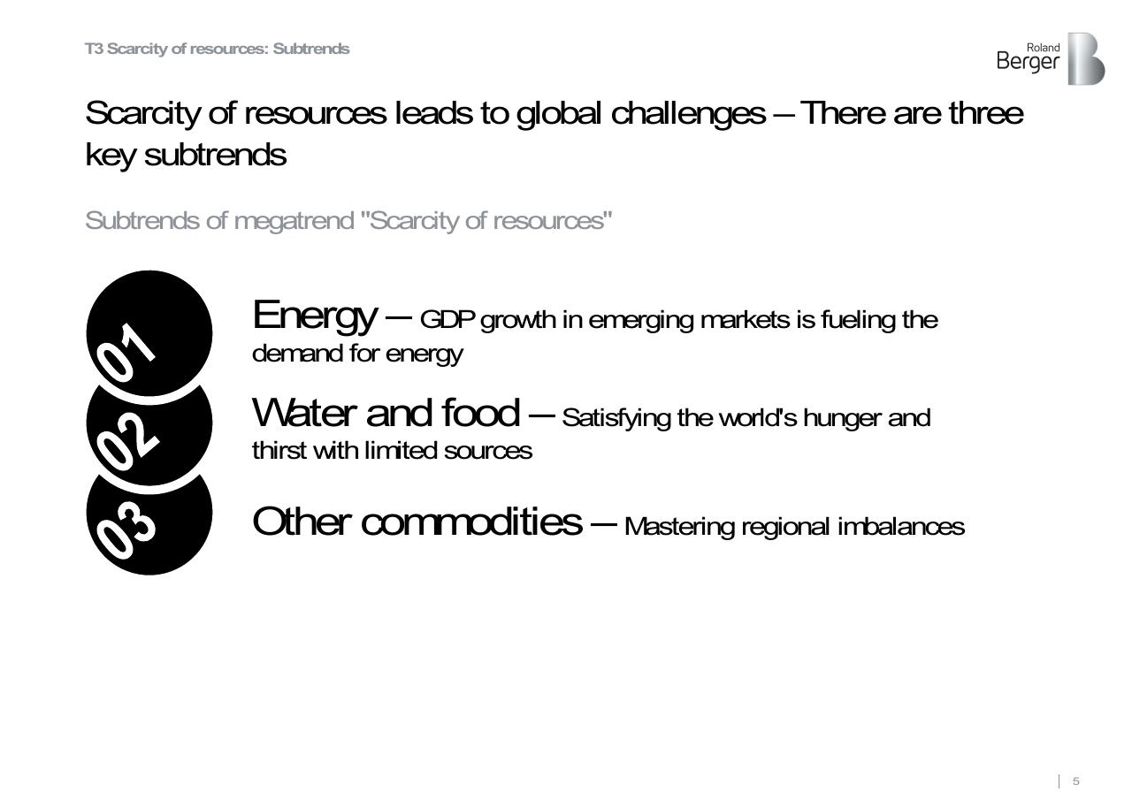 Process slide 5 from Roland Berger Trend Compendium 2030_ Megatrend 3 Scarcity Of Resources Roland Berger