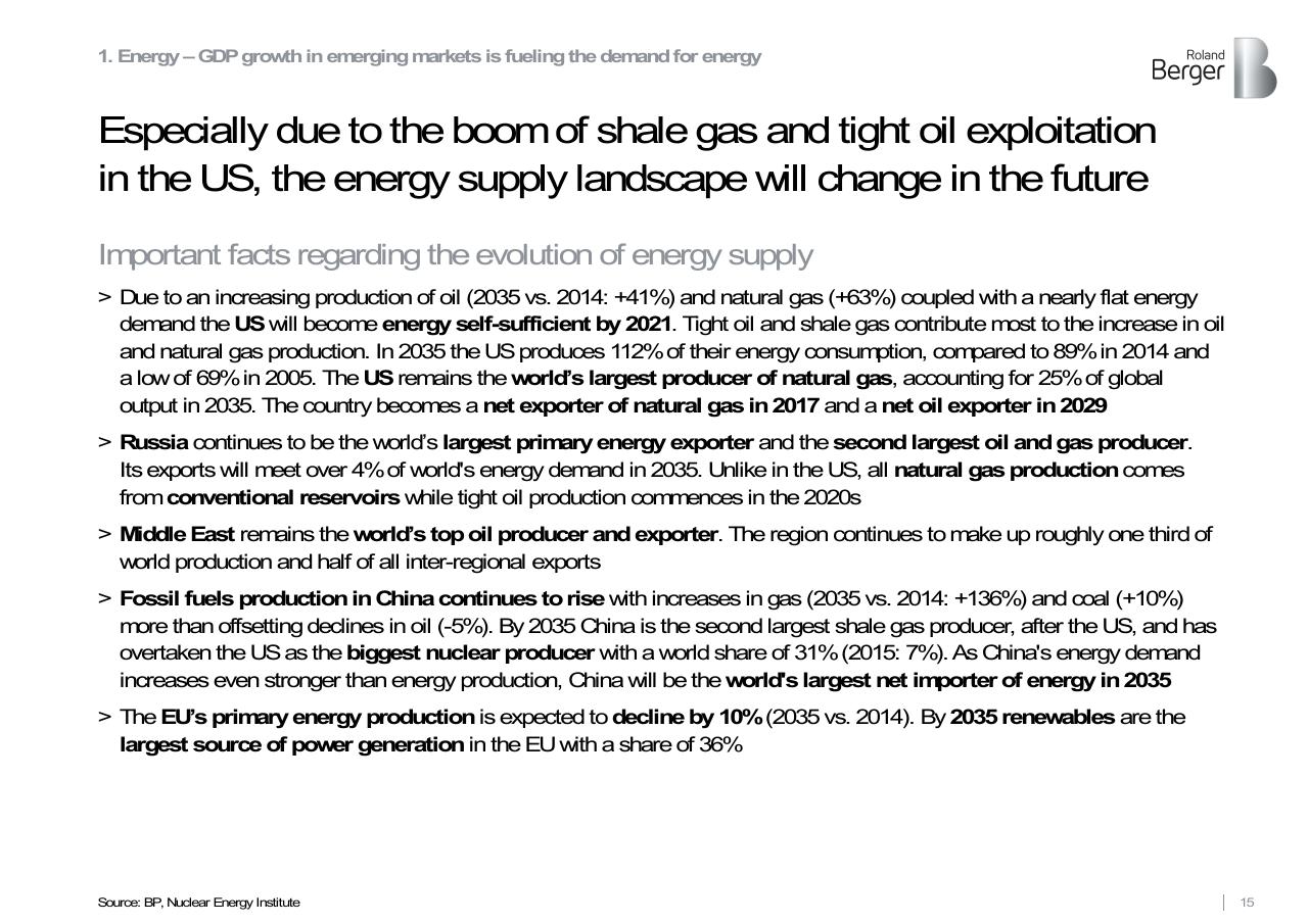 Text slide 15 from Roland Berger Trend Compendium 2030_ Megatrend 3 Scarcity Of Resources Roland Berger