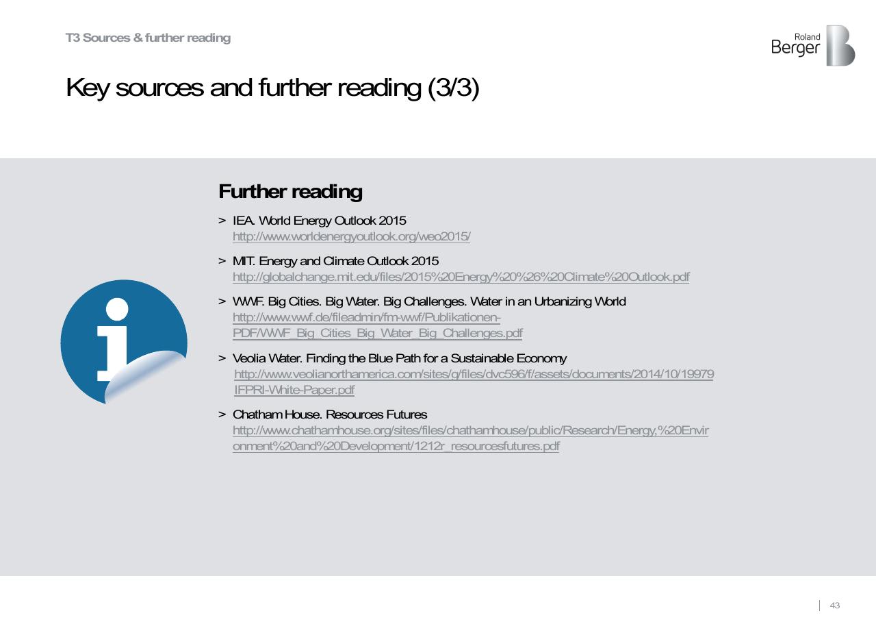 Text slide 43 from Roland Berger Trend Compendium 2030_ Megatrend 3 Scarcity Of Resources Roland Berger