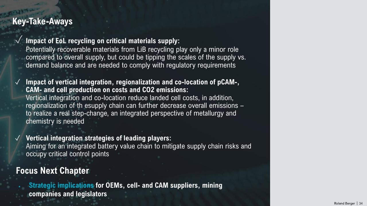 Text slide 34 from The Lithium Ion Ev Battery Market And Supply Chain