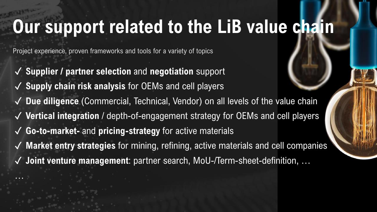 Text slide 36 from The Lithium Ion Ev Battery Market And Supply Chain